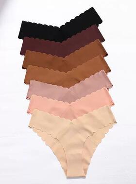 Sports Women's Panties Seamless Briefs Mid Rise Underwea