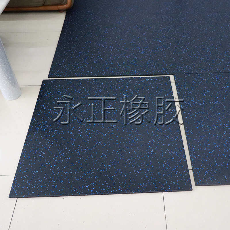 功能哑铃橡胶地毯健身房运动地板地板音力量专用区隔胶垫地复合