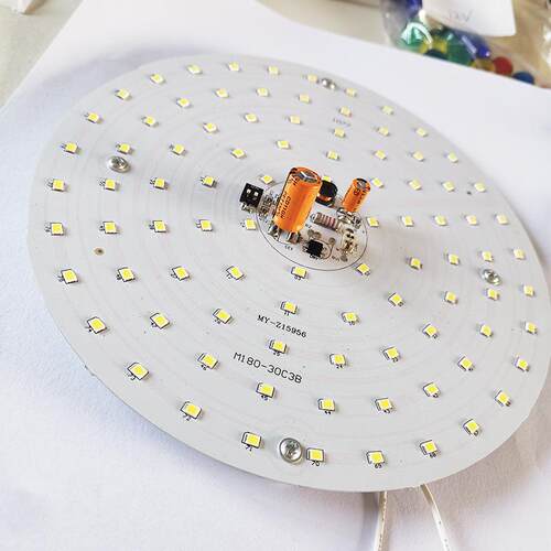 LED吸顶灯板改造板40W 80W可手动调亮度AC220V白光家用商用高亮