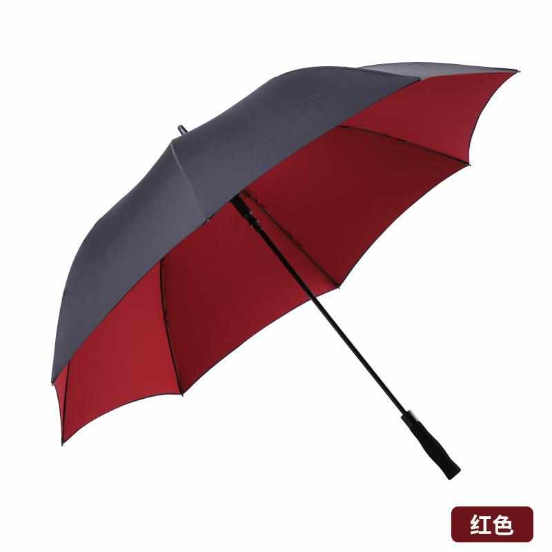 双层伞布纤维自尔夫伞直骨自动雨伞YF063-1品广告伞动长伞高印礼