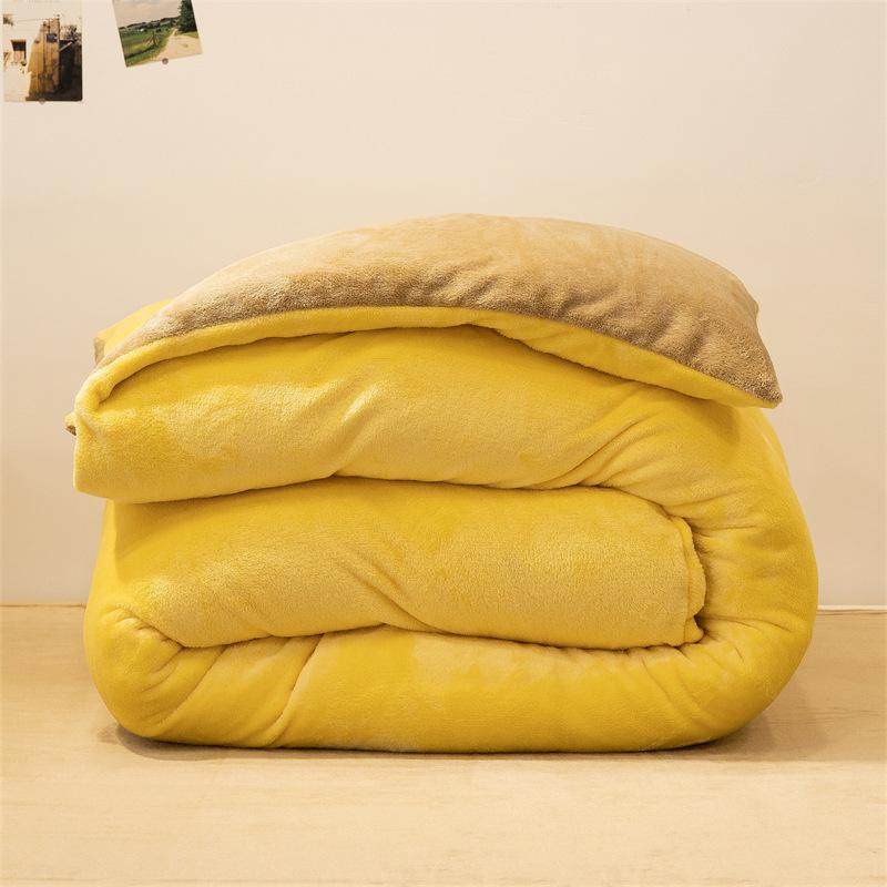 纯色牛奶绒被套单件冬季加厚珊瑚绒被罩三件套宿舍单人加绒被套,床上用品,学生床品套件,淘宝优惠券,粉丝福利购,淘宝优惠卷