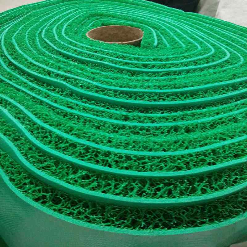 直销门VPC喷丝塑料走廊地防垫水001防滑垫门口拉丝红圈地毯现货