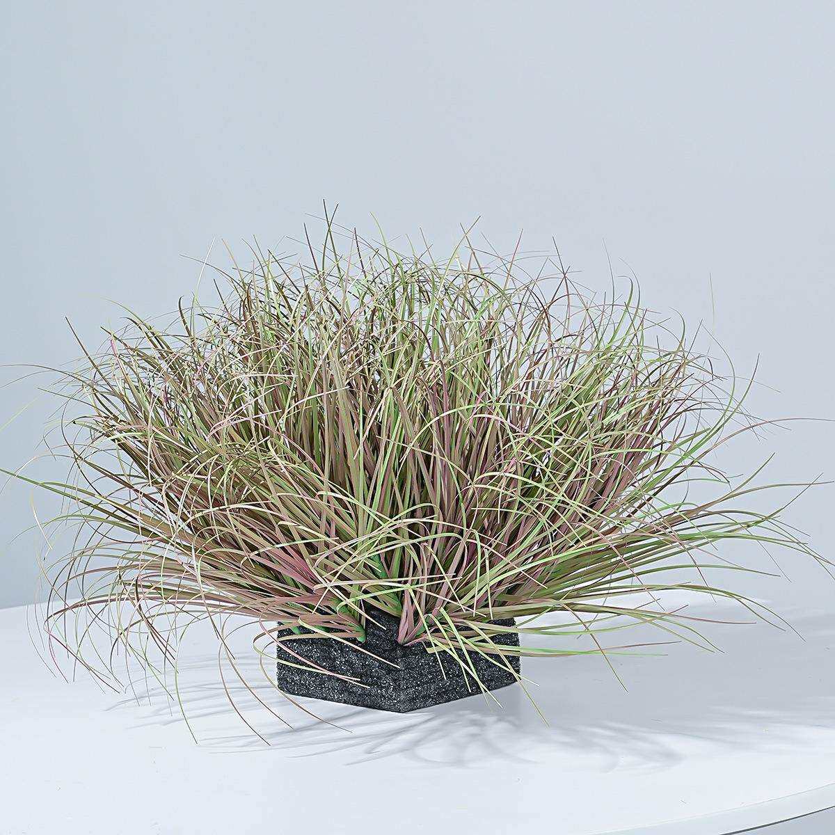 洋葱草草堆草团立体草堆苔芦草苇仿真绿植造草景装摆件盆栽植饰物