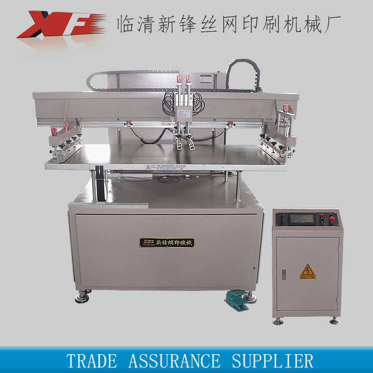 山东XF-60120围裙毛毡丝网印刷机无纺布料丝印机成摞使用设备