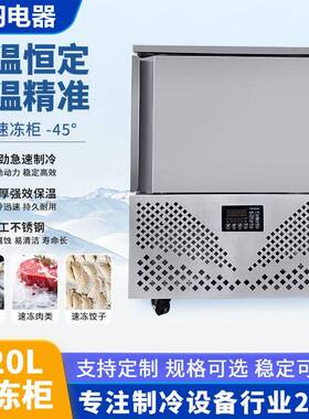 海鲜小型商用速冻柜-45度120L厂家直销供应智能温控效速冻机