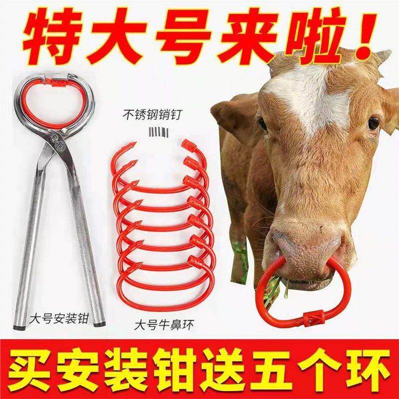 大号安装钳养牛器械打孔穿孔钳牛鼻子牵引扣牛鼻钳子牛鼻环牛鼻圈