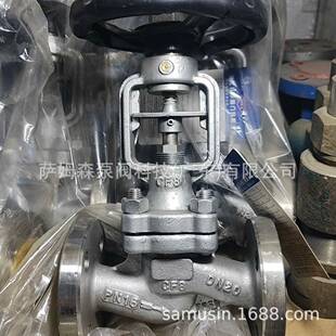 W1J4W-16P锈钢德标波纹良工 标管蒸汽法兰截止阀斯派不莎 克截止