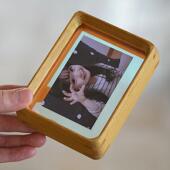 高级感相框摆台7寸亚克力宝宝透明小画框儿童迷你实木打印照片框