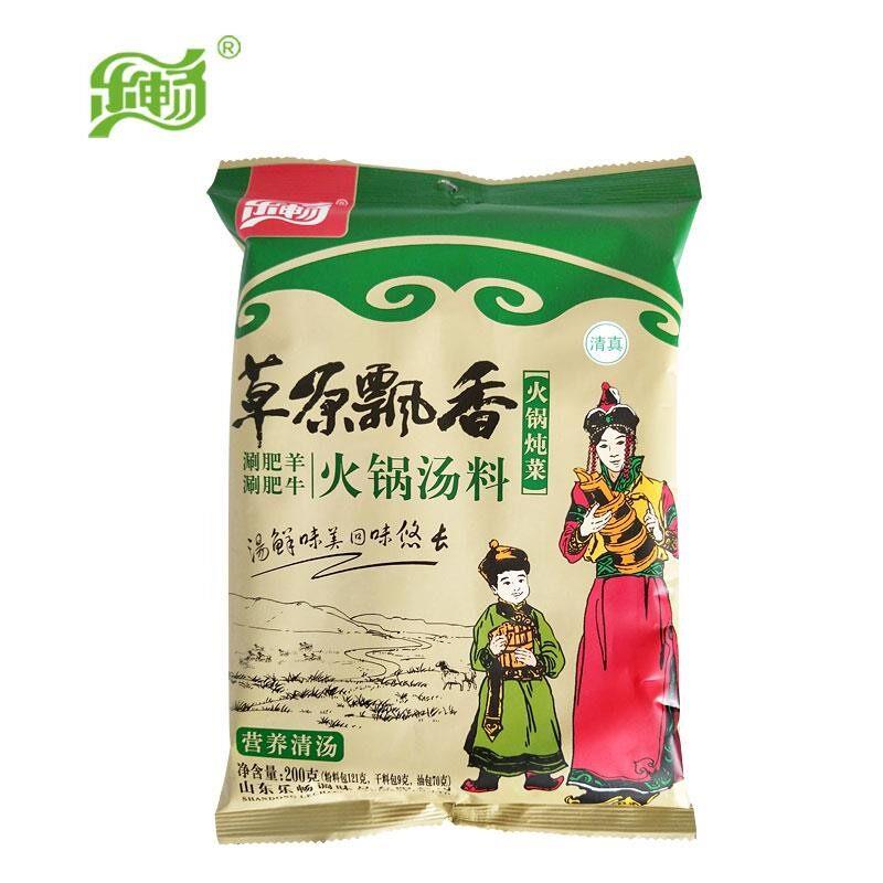 乐畅草原飘香火锅底料汤料红油辣汤微辣菌汤海鲜清汤200g