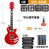 正品 可弹奏具儿童仿玩电吉真他贝斯音早教6弦初学乐器男女孩小乐