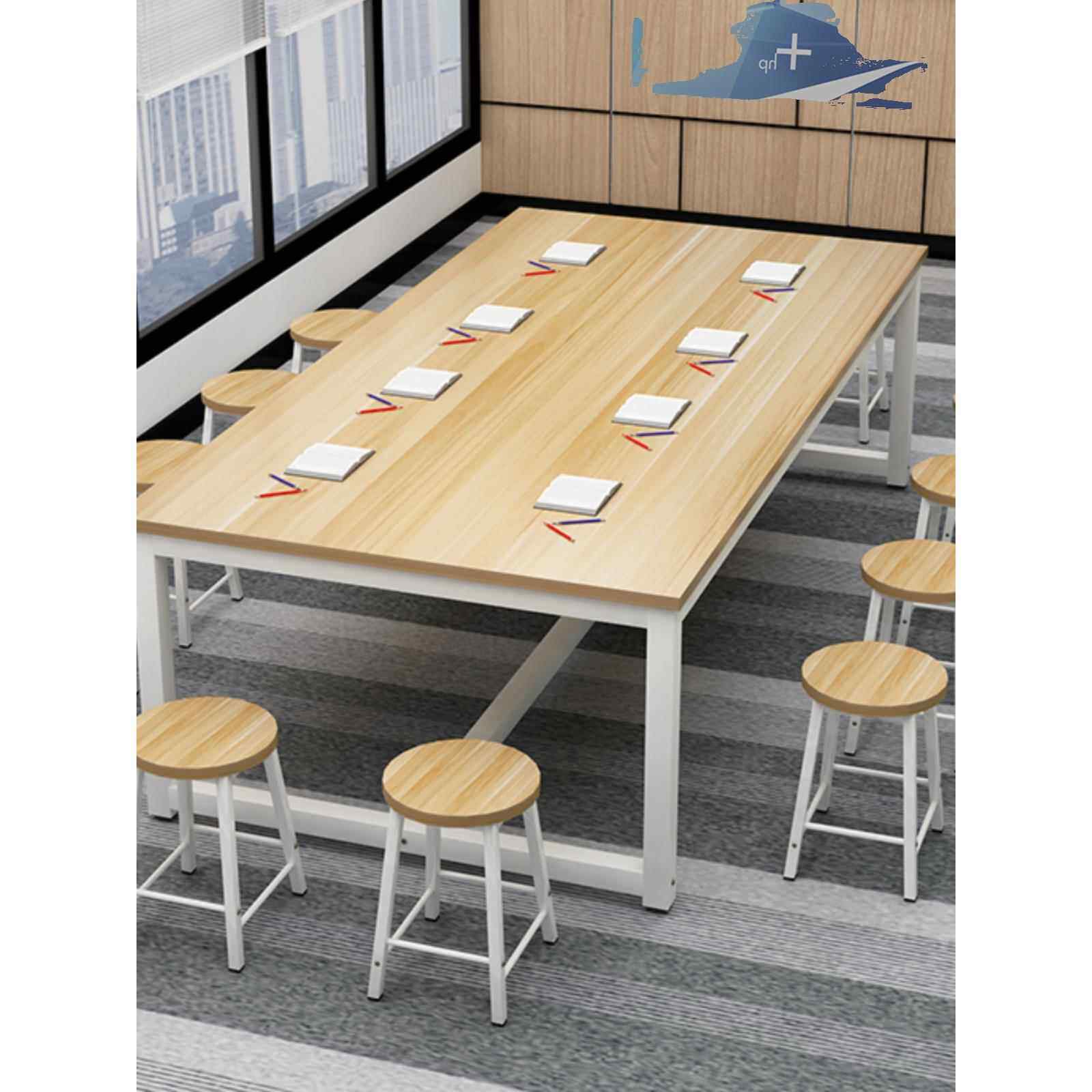 学校亲子活动桌阅览桌绘画桌美术桌书法桌兴趣桌培训桌圆面凳子