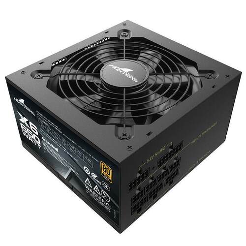 长城X6金牌 额定650W全模电源宽幅单路12V静音台式机电源适用
