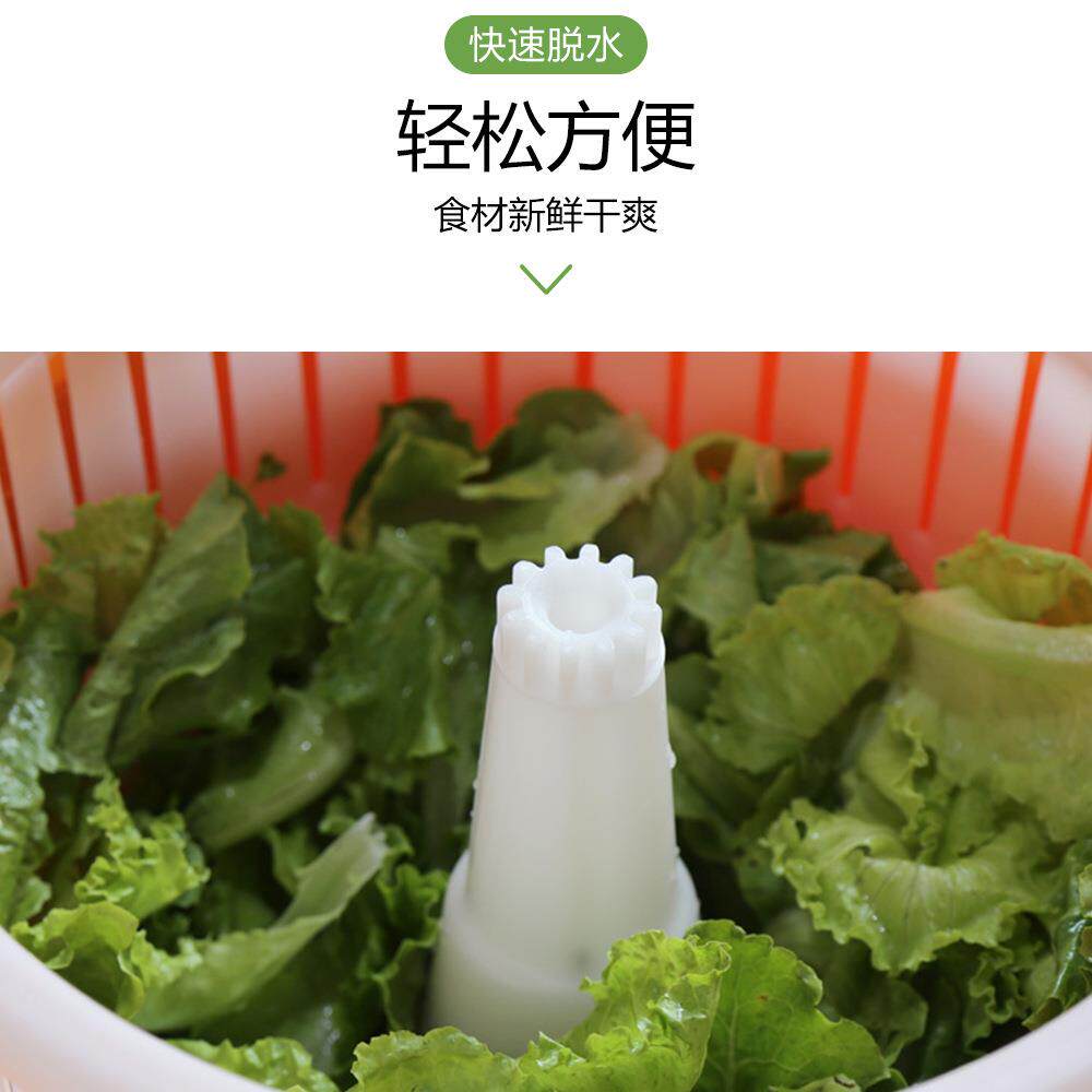 金德西餐厅商用沙拉脱水器 蔬果手动甩干脱水器蔬菜水果脱水桶25L