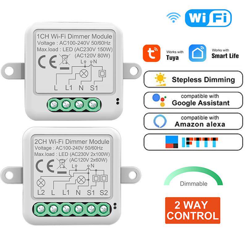 涂鸦wifi调光通断器模组定时自动语音控制无线时控开关智能通断器