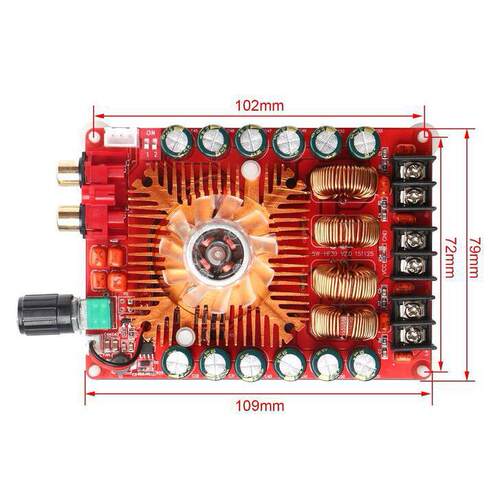 TDA7498E 数字功放板 2X160W立体声BTL220W单声道 大功率数字功放