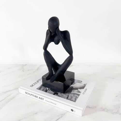 件北欧现雕塑人摆物代摆大理石底座设抽象艺术软装饰2583品家居