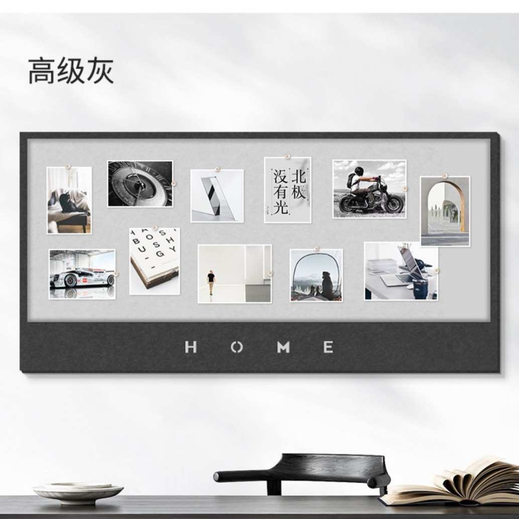 北欧装饰照片毛毡立体自贴贴纸贴画便签墙留言板墙面墙壁粘墙卧室图片