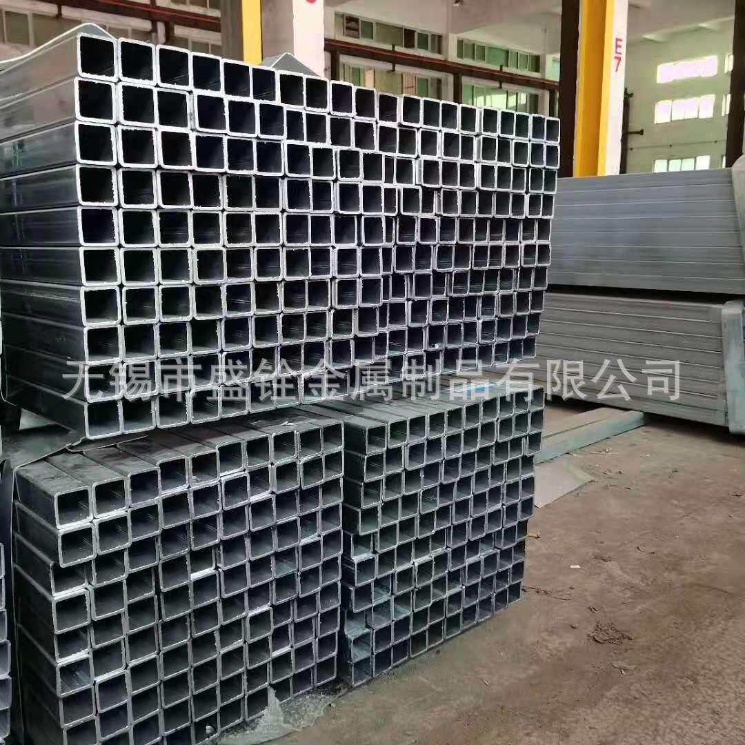现货q235b镀锌方管 大小口径薄壁冷拉家具管镀锌铁管方通道路护栏
