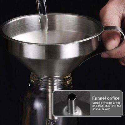 Mini Kitchen Funnel Food-grade Stainless Steel Filling