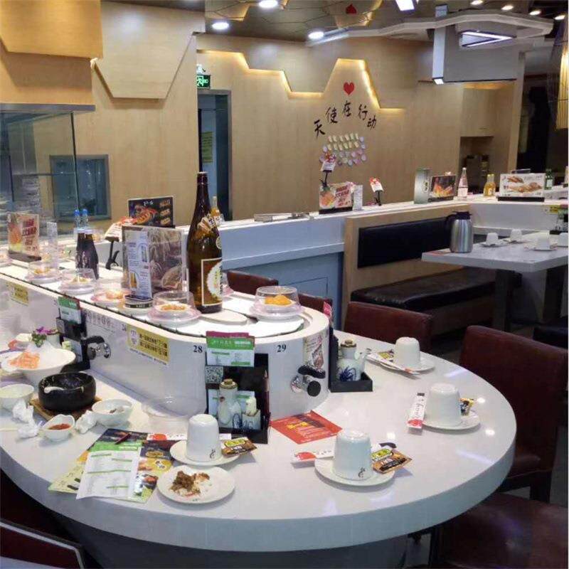 按尺寸做铁板烧设备商用厨房设备自助餐台设备半圆形铁板烧设备