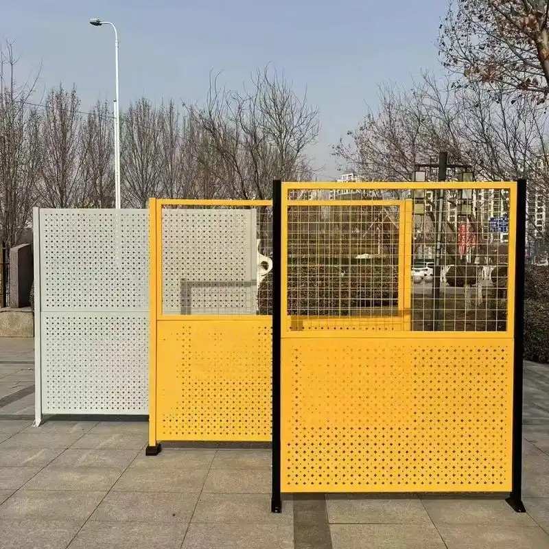 冲孔板车间隔离网生产厂家工厂仓库设备隔断可移动冲孔防护网护栏