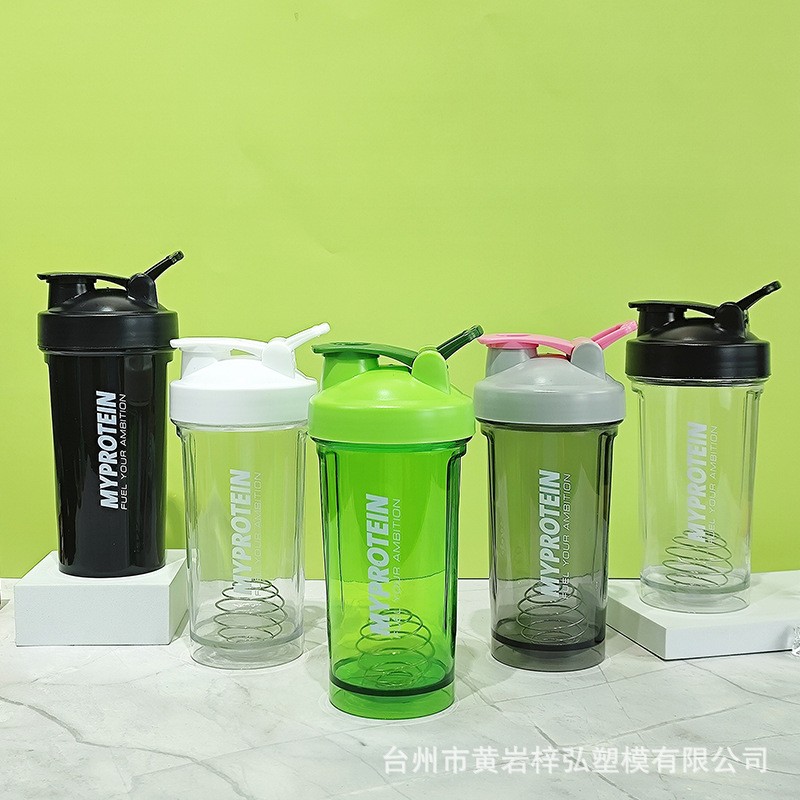 500ML运动健身便携水杯pc奶昔杯蛋白粉透明通用搅拌杯摇摇杯