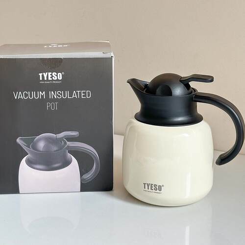 TYESO泰硕新款南瓜保温壶304不锈钢焖茶壶茶水分离水壶独享咖啡壶