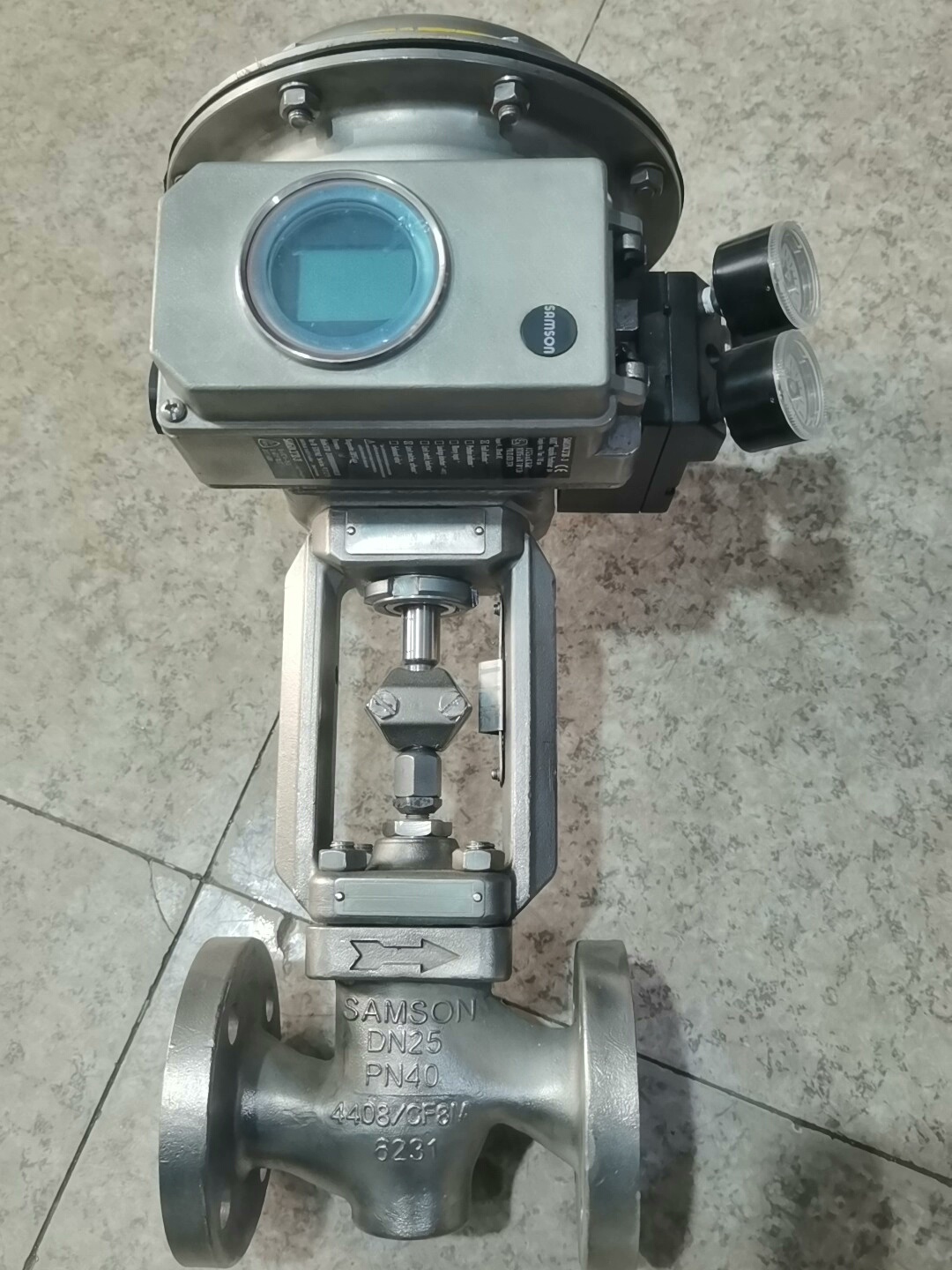 萨姆森不锈钢调节阀。