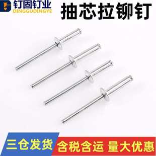 拉铆钉抽芯铆钉铝制拉铆钉柳钉4X1316 抽芯拉铆钉散装 5X1316现货