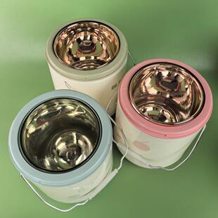 B338玻璃内胆保温桶真空水壶瓶胆饭盒便携饭桶汤碗便当盒保温