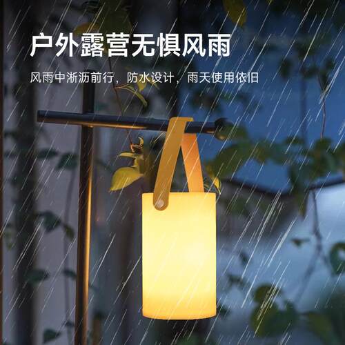 LED手提灯户外充电露营灯帐篷装饰氛围灯简约野营遥控台灯