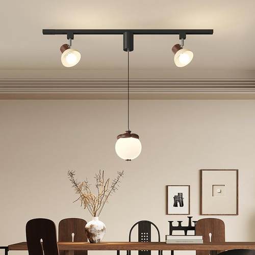 全光320护眼客厅餐厅吊灯头中古风简约民宿吊酒店吧台谱灯卧室床