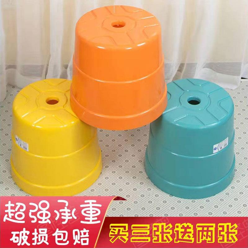塑料凳子圆胶小圆凳矮凳子小登子圆筒凳子圆柱形胶板室内小胶凳