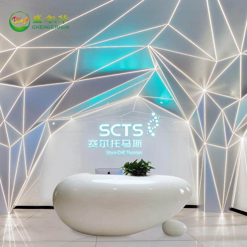 商场玻璃钢前台时尚异形烤漆前台不规则接待台吧台收银台迎宾台