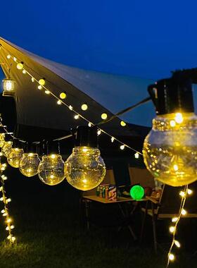 新款直销户外露营氛围灯大圆球灯串ledG50球泡串天幕露营装饰灯野