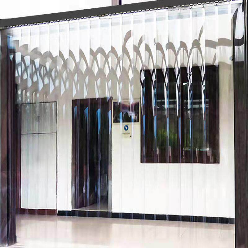 空调门帘挡风隔断帘店铺商用家用隔热透明塑料pvc软门帘透明塑料