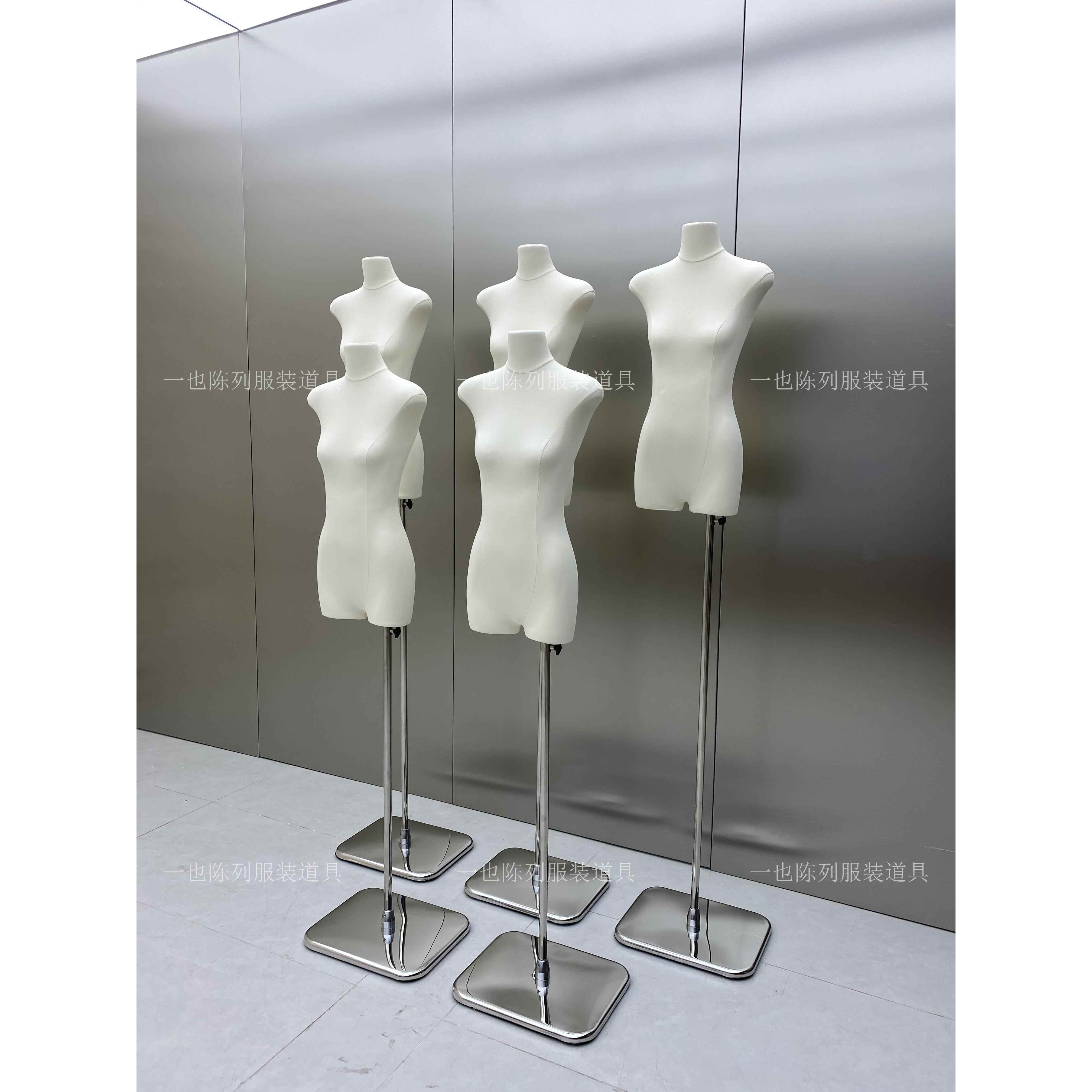 服装店女模特半身女装广州扁模特展示架婚纱橱窗假人台女模型道具