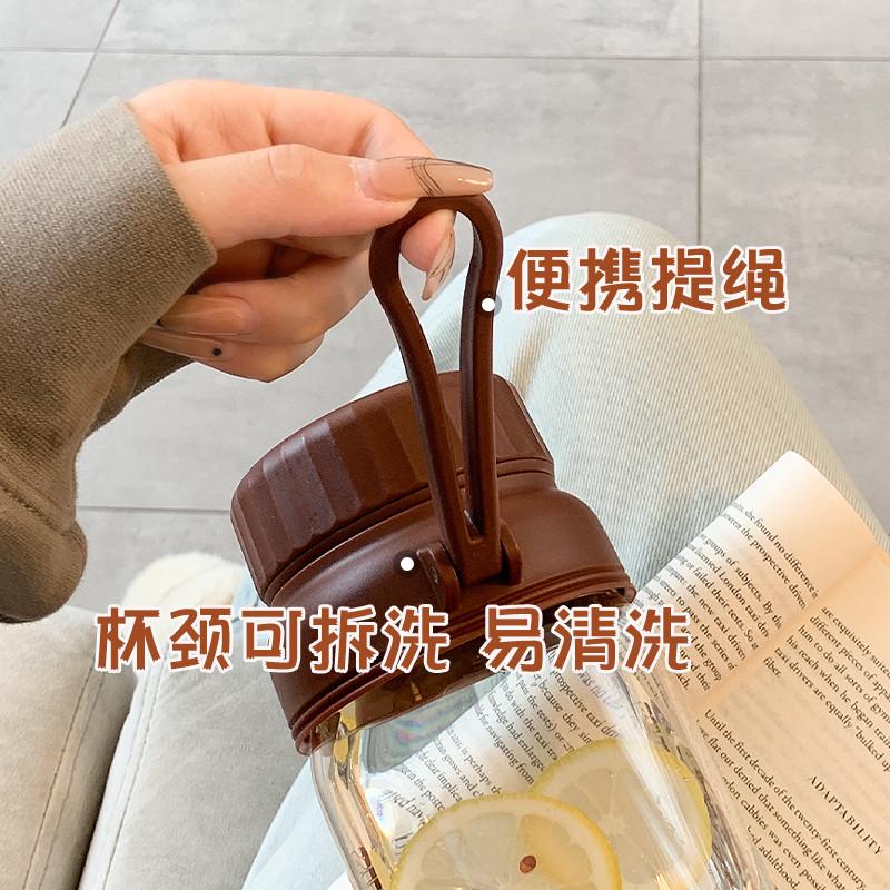 玻璃水杯大容量女生2000毫升夏天1000ml男士大号高硼硅茶隔便携子