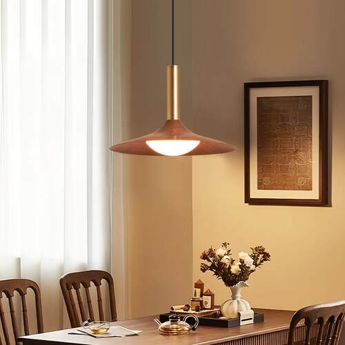 大观园餐厅吊灯中古风新款飞碟灯美式简约饭厅餐桌吧台餐厅灯L271