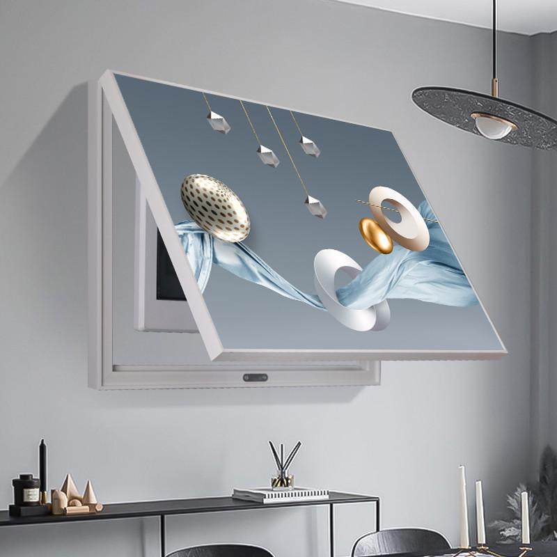 电表箱推拉装饰画配电箱液压装饰挂画轻奢麋鹿弱电箱开关盒壁画,家居饰品,现代装饰画,淘宝优惠券,粉丝福利购,淘宝优惠卷