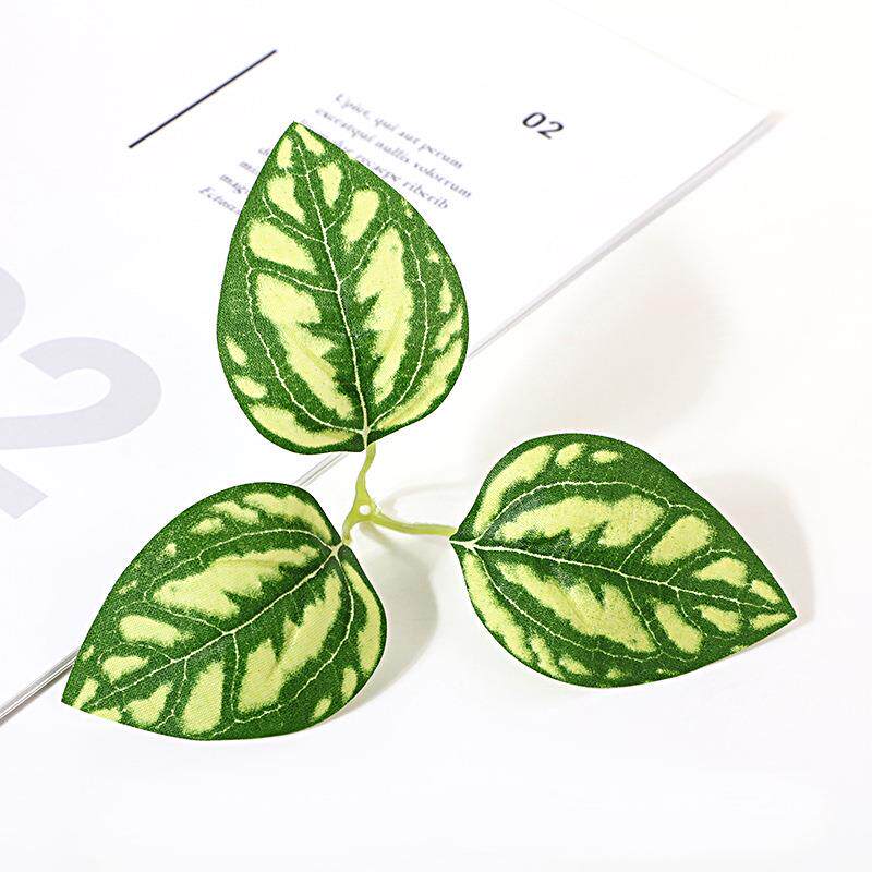 真植丝仿印彩色西瓜叶花藤53102墙条婚庆装绿饰配件品