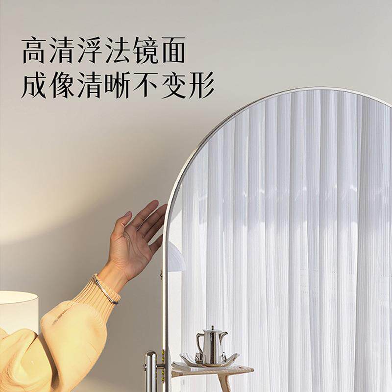 身移动全身节镜显-瘦可调可服装店镜子不锈钢舞蹈镜家用全落地镜