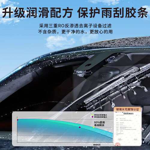 2L玻璃水汽车去油膜除虫胶夏季防雨四季通用雨刮水冬季防冻零下国