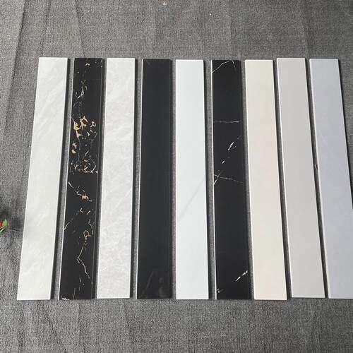 黑色踢脚线120x600仿实木地脚线客餐厅卧室贴脚线地角线可加工