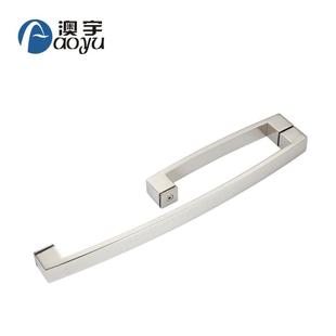 淋浴房拉L型移门平3手4不0锈钢AY 242办公室玻璃门方形管把手