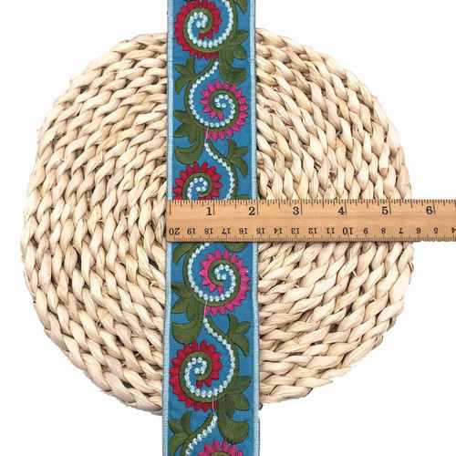 批发 织带复织带刺绣厂家花边彩色族古名新款提花绣花线 花边风