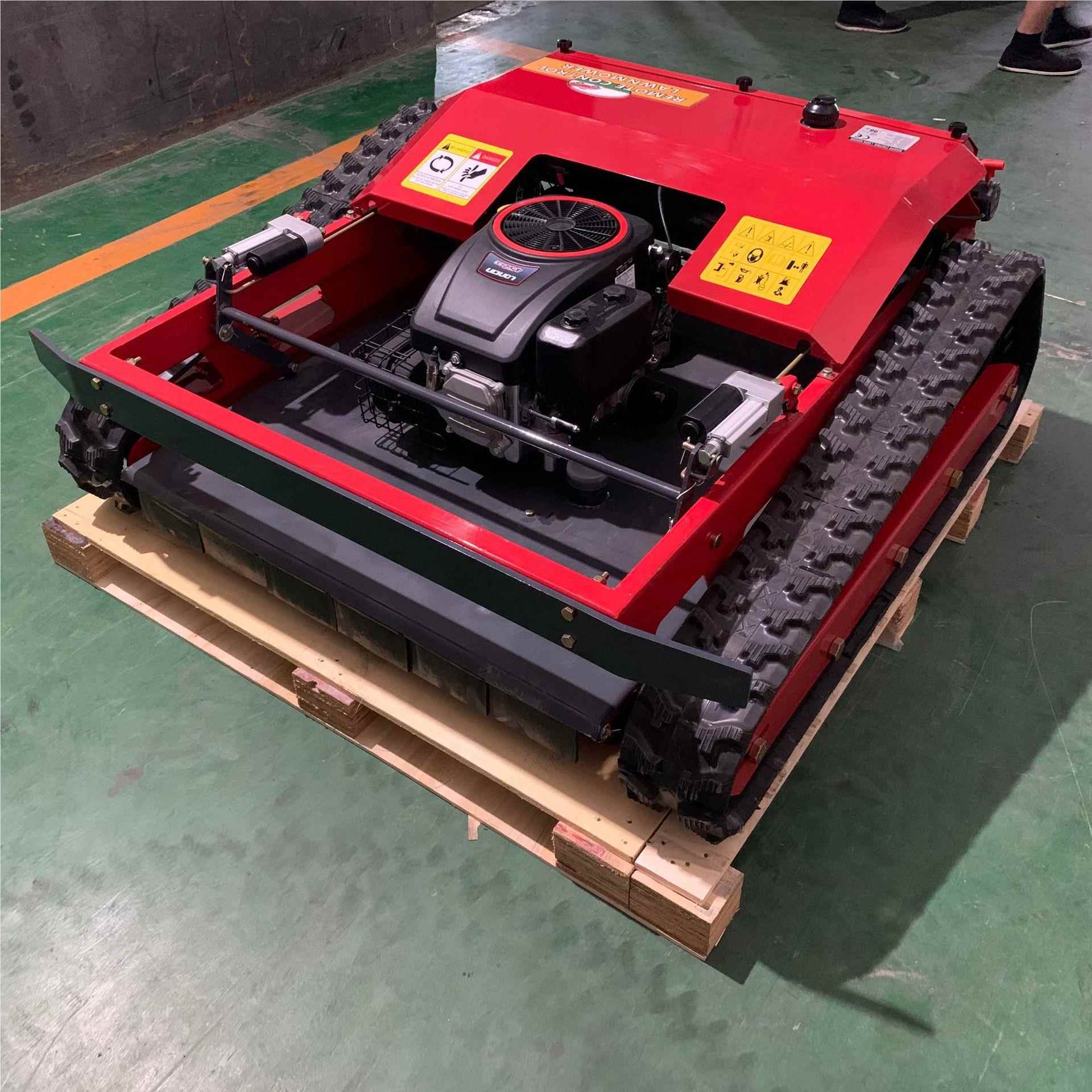 出l口法国遥控履带式割草机 小型汽油Reomoe ctonwwx25417trl awn