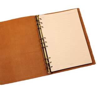 笔记本复古工作纸张日志计划护眼记事本牛皮便携活页 b5 本