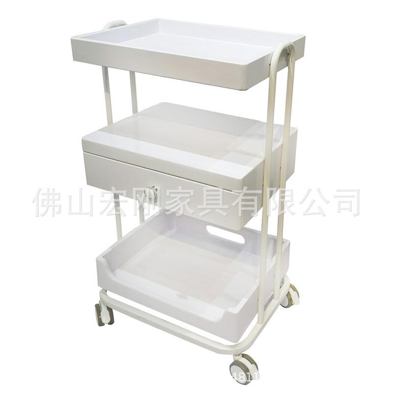 美容院小推车置物架手推工具车护理火罐车家用卧室婴儿用品收纳架