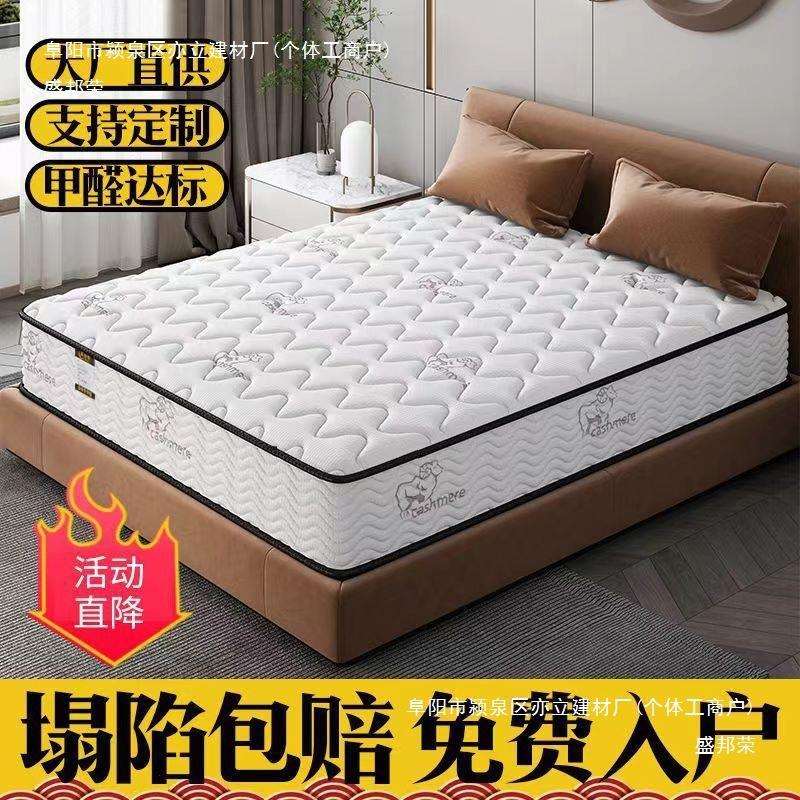 厂家席梦思床垫经济型20CM厚家用弹簧乳胶椰棕软硬两用整网弹簧卧